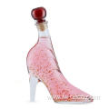 High heels shoes glass bottle